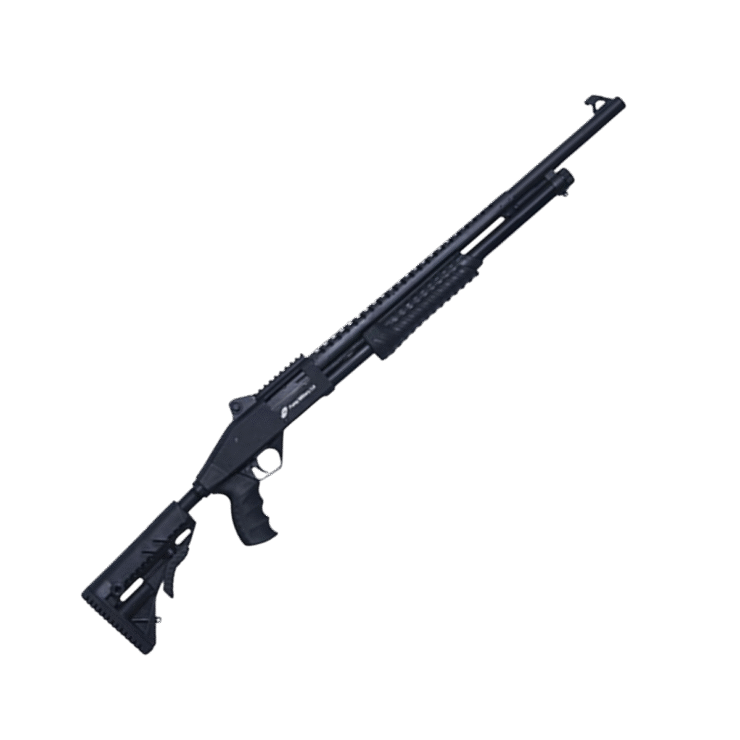 Espingarda CBC Pump Military 3.0 Coronha Retrátil Calibre 12 Cano 24