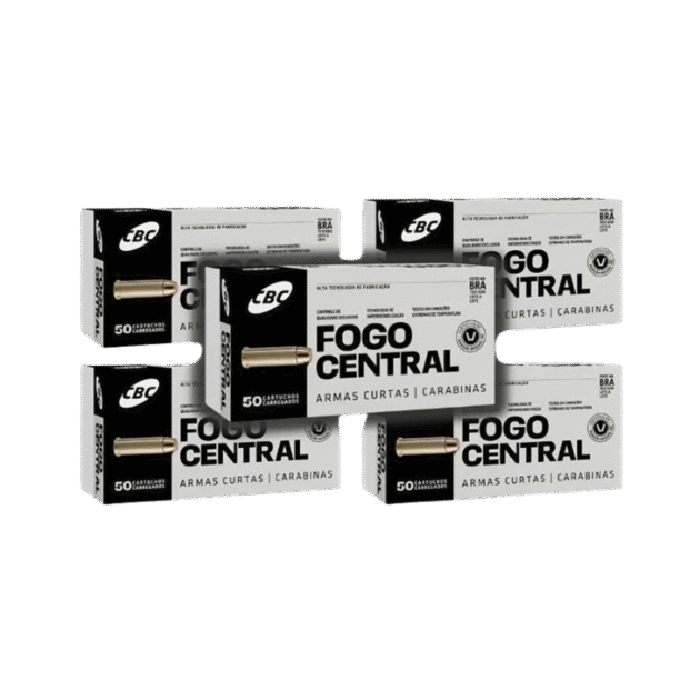 Munição CBC Calibre 38 SPL Treino 158GR - CX 250un - 5 Caixas