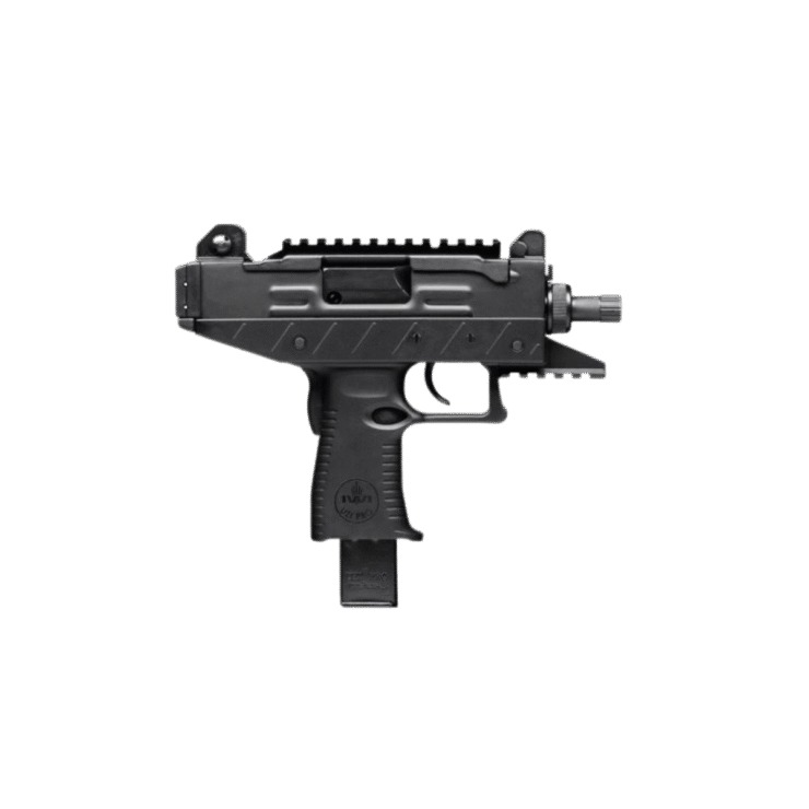 Pistola UZI PRO Cal 9mm Oxidada 32 Tiros Cano 4.5
