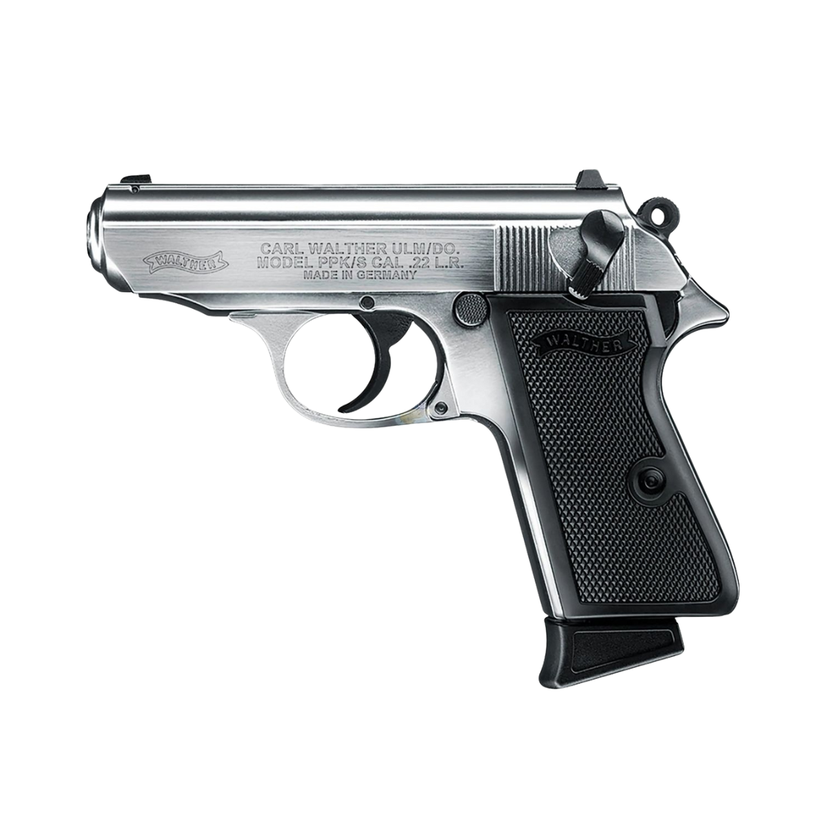 Pistola Semi-Automática Walther PPK/S Silver Cal 22LR 10 Tiros - Imagem 2