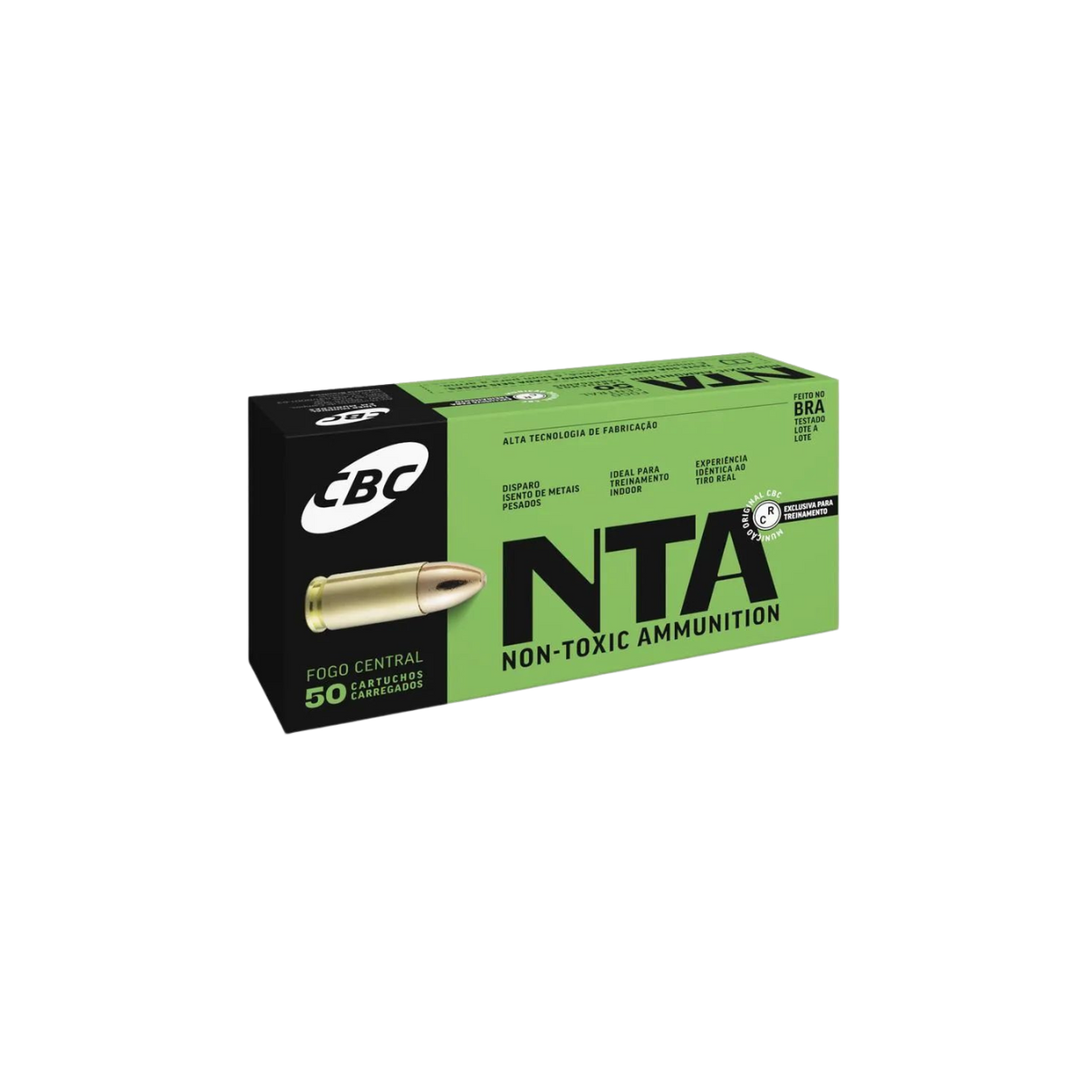Munição CBC CAL.380 AUTO 95GR NTA Treina Caixa c/50 Unidades