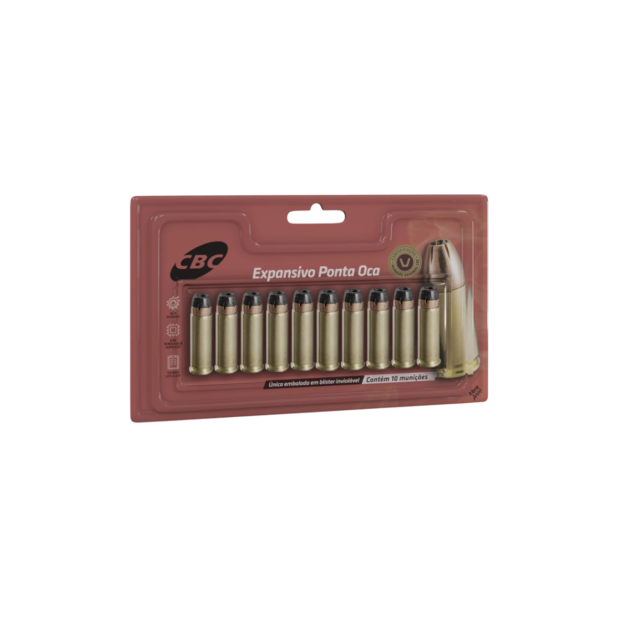Munição CBC calibre .32 SWL EXPO 98gr – Blister c/ 10 unidades