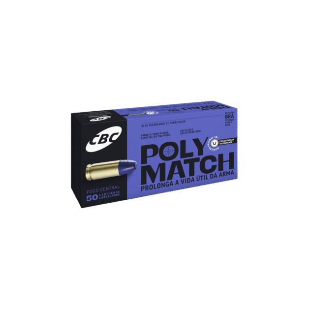 Munição CBC Polymatch CAL.380AUTO LPC 95GR Caixa c/50 Unidades