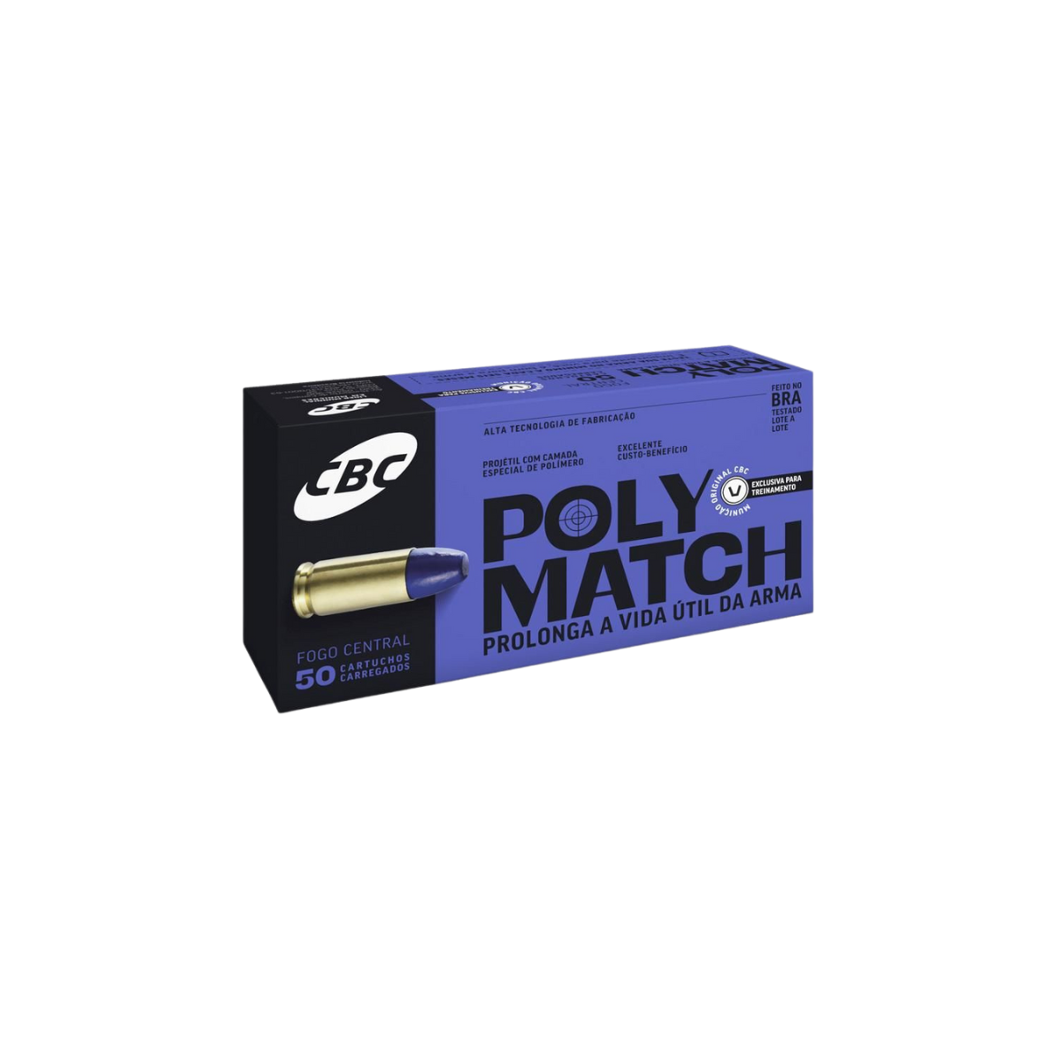 Munição CBC Polymatch CAL.380AUTO LPC 95GR Caixa c/50 Unidades