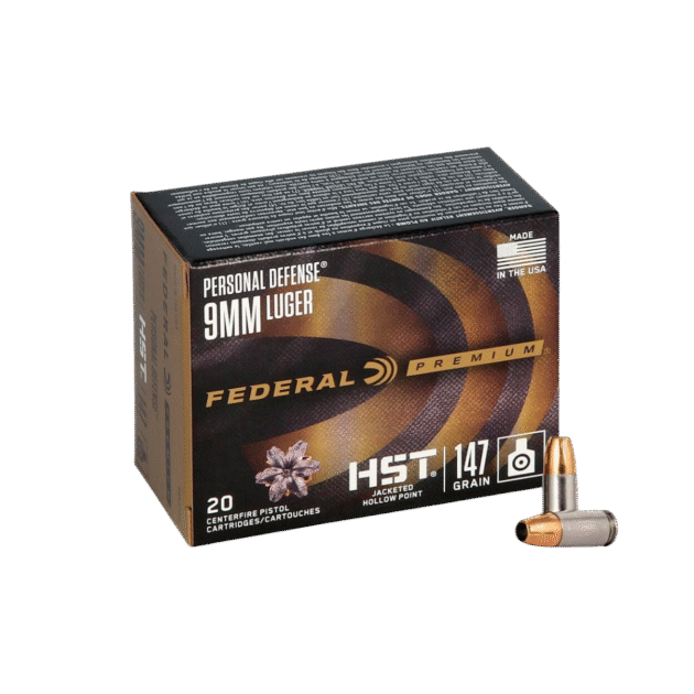 Munição Federal 9mm Luger HST JHP 147Gr Caixa c/20 Unidades