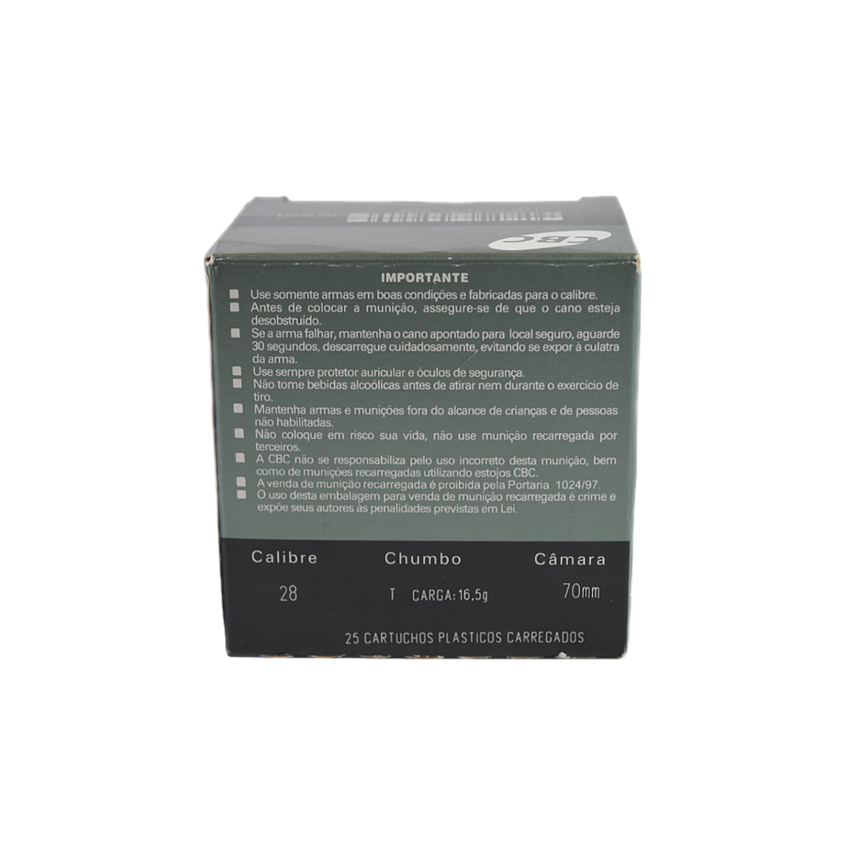 Munição CBC Calibre .28 16,5G - Imagem 3